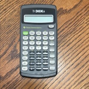 Texas Instruments TI-30Xa Black and White Calculator